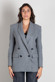Pinko Blazer Doppiopetto Amora con Revers a Lancia 106099 A2ZU I76