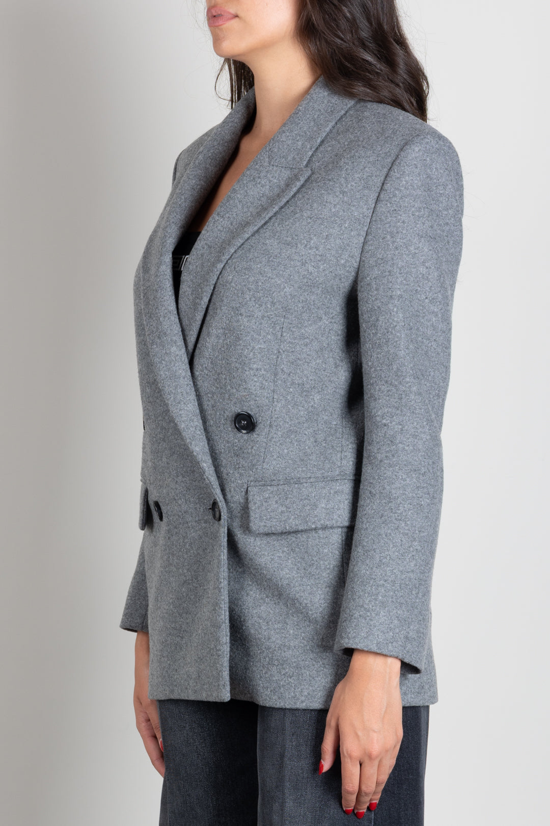 Pinko Blazer Doppiopetto Amora con Revers a Lancia 106099 A2ZU I76