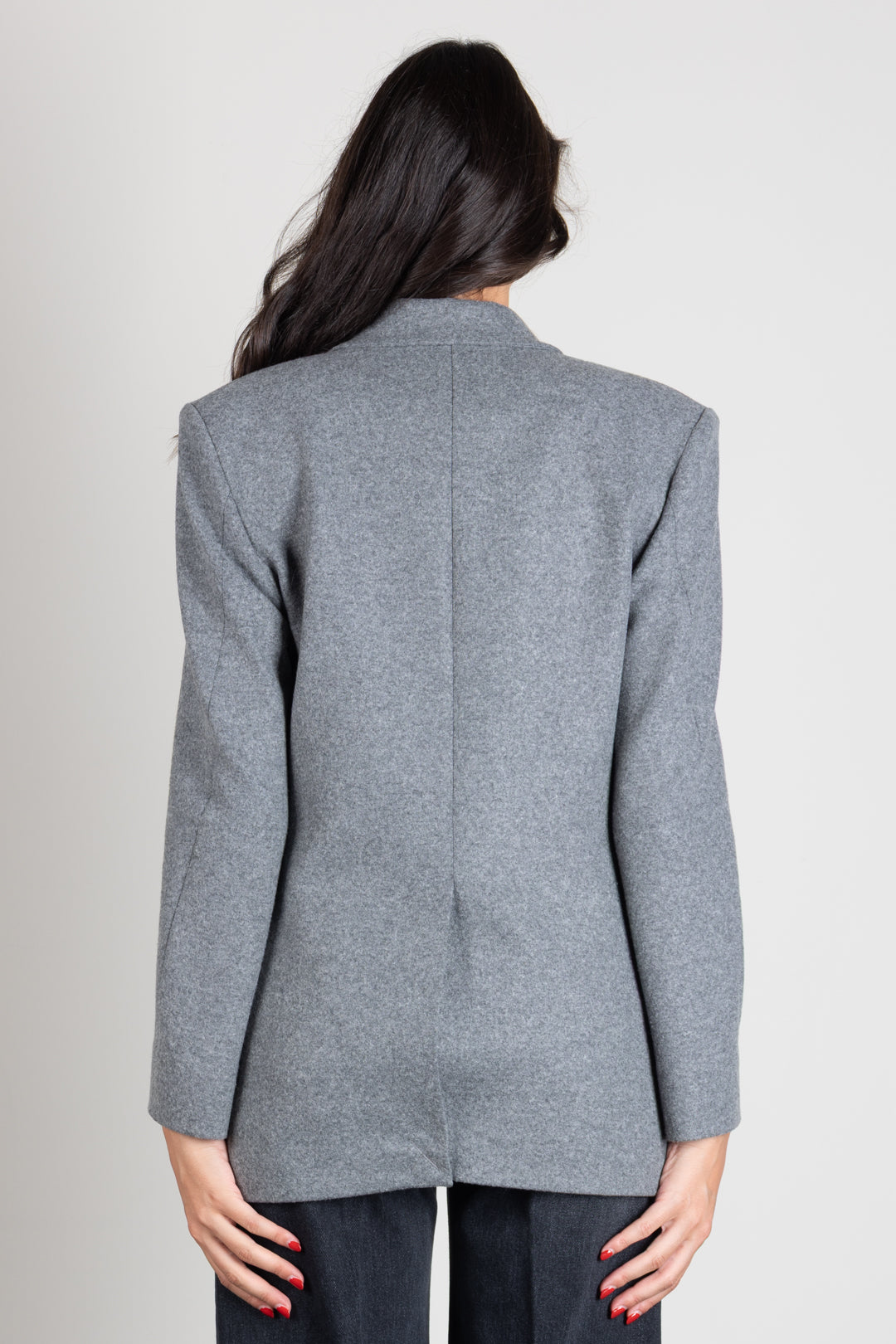 Pinko Blazer Doppiopetto Amora con Revers a Lancia 106099 A2ZU I76