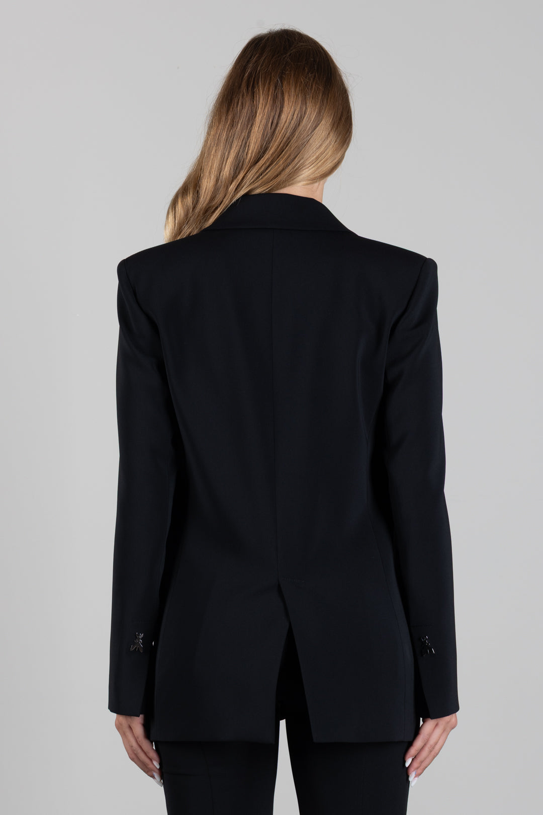 Patrizia Pepe Blazer Fluido Stretch a Due Bottoni 8S0096 A6F5 NERO