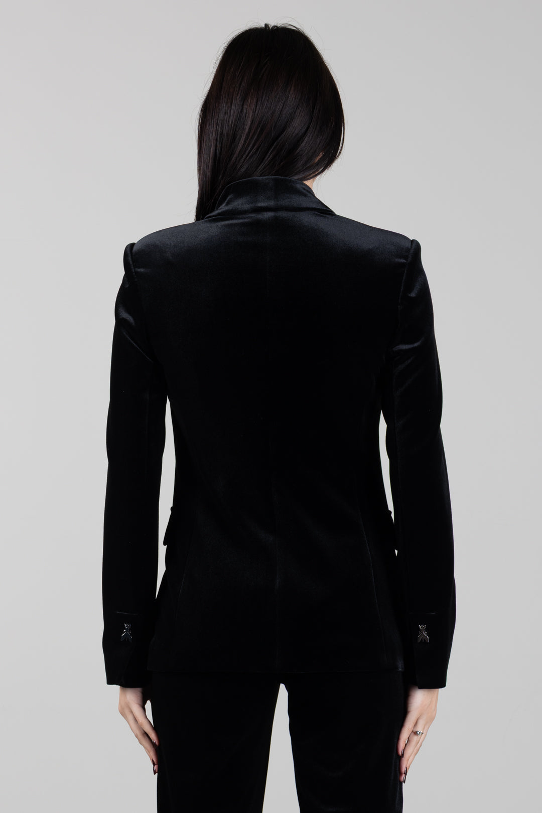 Patrizia Pepe Blazer Monopetto In Velluto 2S0020 J0085 NERO