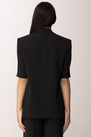 Hanita Blazer Monopettoa a Manica Corta H.J1259.4558 NERO