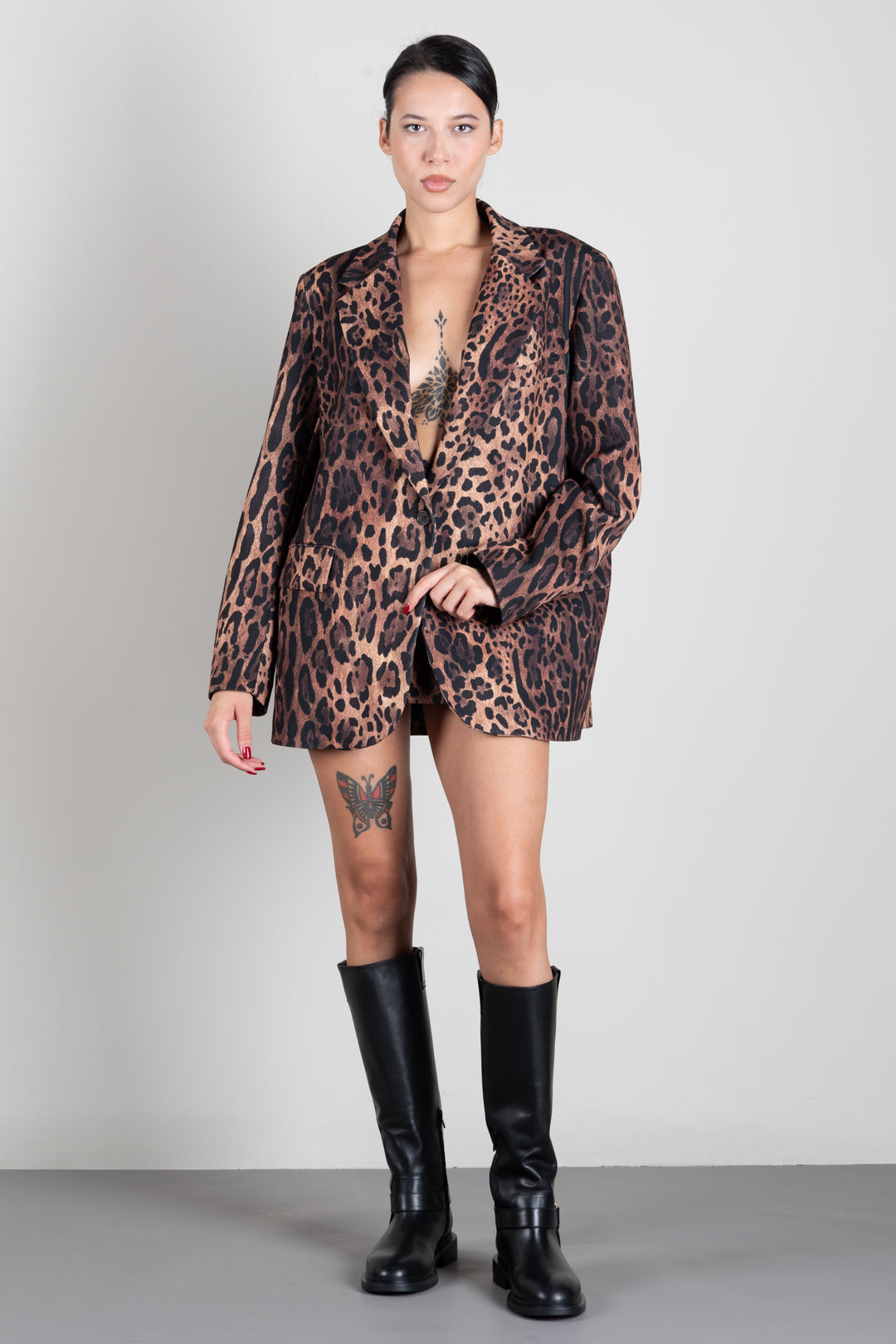 Aniye By Blazer Over Ira Animalier con Rever a Lancia 181322 HOT LEO :AI26