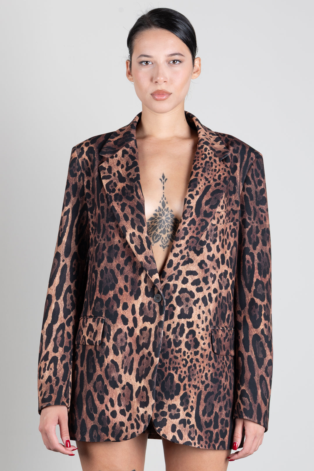 Aniye By Blazer Over Ira Animalier con Rever a Lancia 181322 HOT LEO :AI26