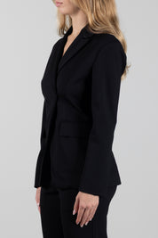 Manila Grace Blazer Sartoriale Doppiopetto con Chiusura Asimmetrica G007VU METEORITE :AI26