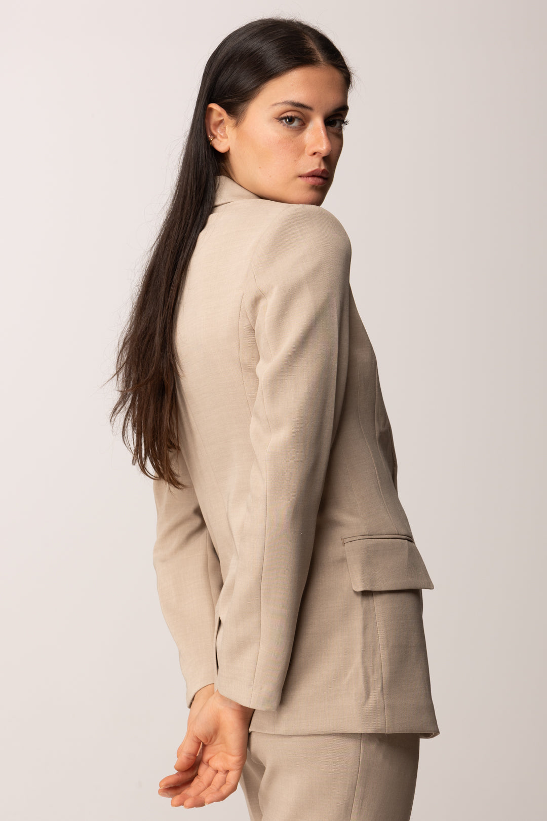 Khloe Femme Blazer Slim Sartoriale BEIGE