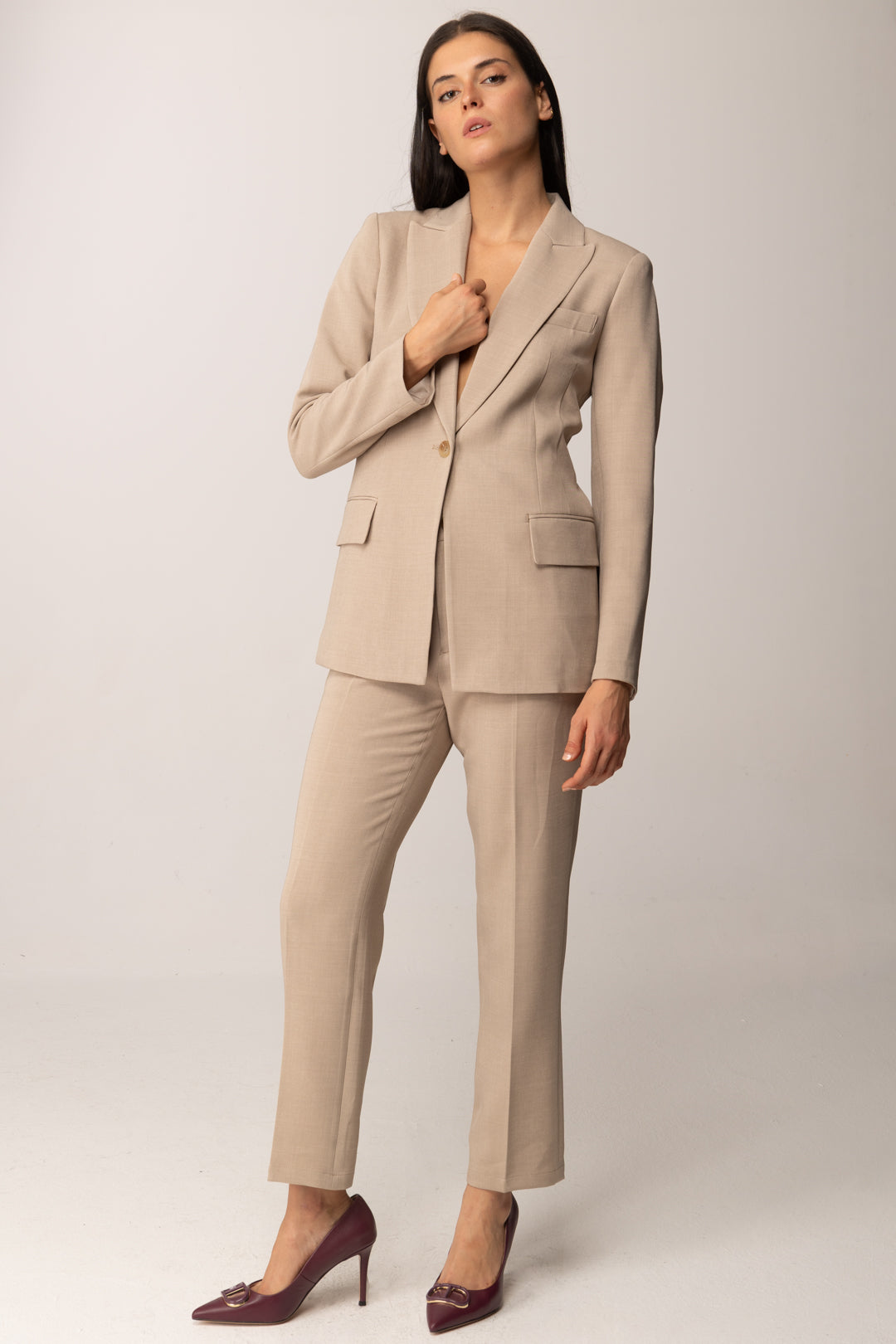 Khloe Femme Blazer Slim Sartoriale BEIGE