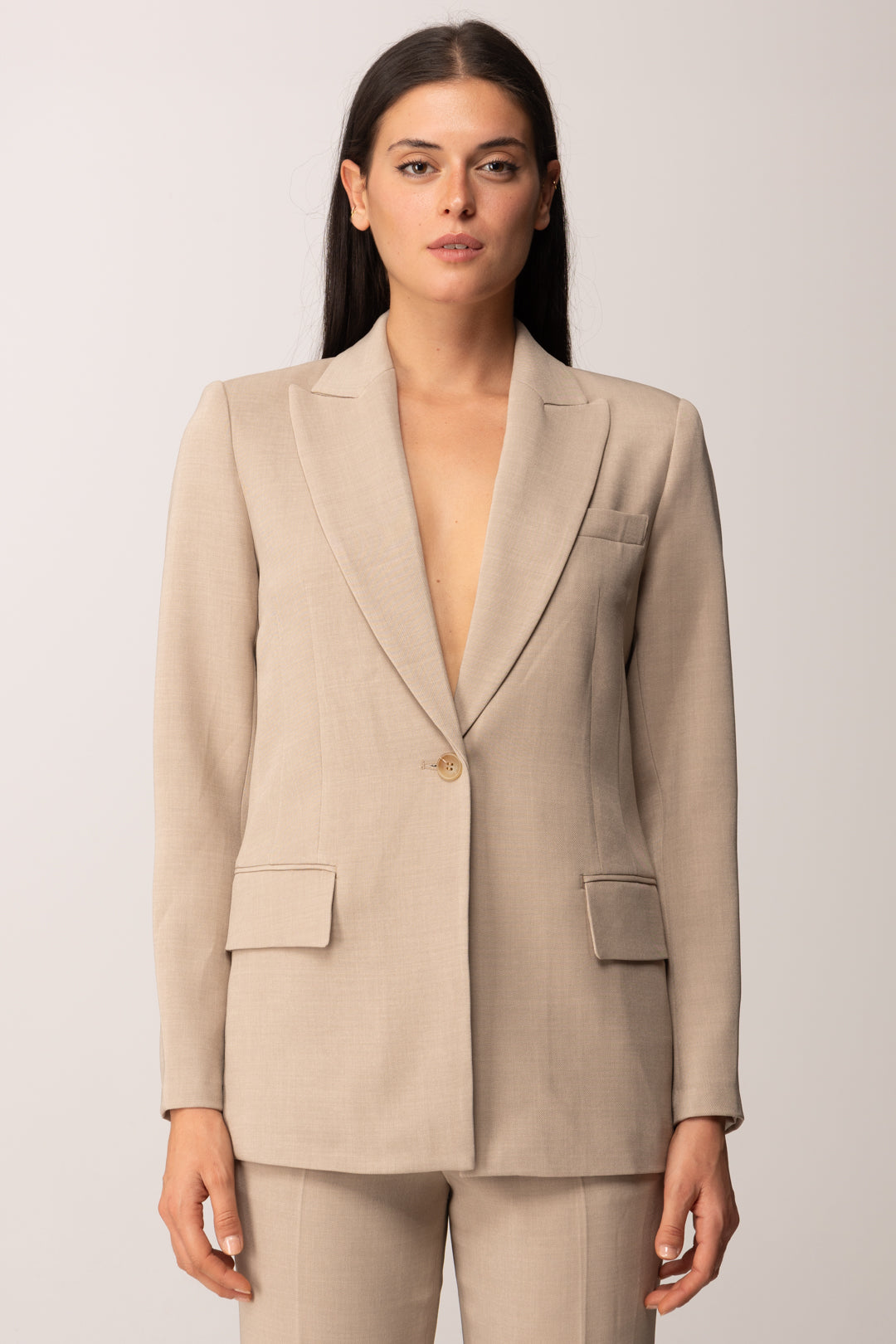 Khloe Femme Blazer Slim Sartoriale BEIGE