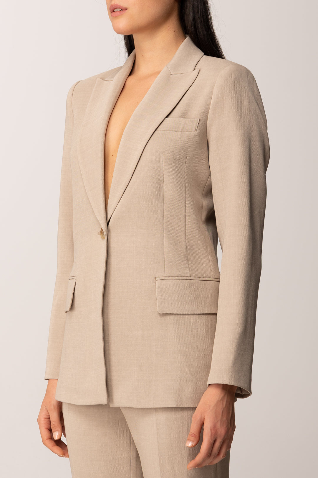 Khloe Femme Blazer Slim Sartoriale BEIGE
