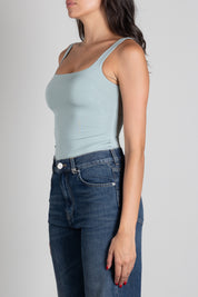 Elisabetta Franchi Body In Jersey Crêpe Leggero BO03966E2 GLASS