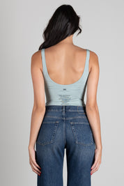 Elisabetta Franchi Body In Jersey Crêpe Leggero BO03966E2 GLASS