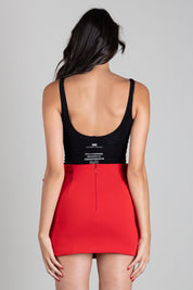 Elisabetta Franchi Body In Jersey Crêpe Leggero BO03966E2 NERO