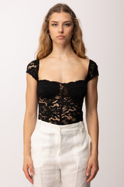 Khloe Femme Body In Pizzo con Scollo Romantico 2312 BLACK