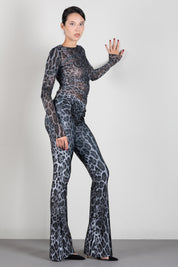 Aniye By Body Neckline Lulù Animalier con Arricci 181301 GRAY LEO :AI26