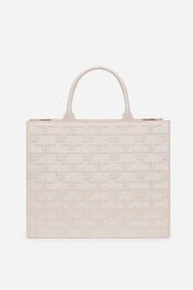 Elisabetta Franchi Bold Monogram Large Shopper BURRO