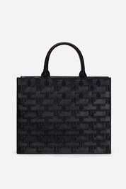 Elisabetta Franchi Bold Monogram Large Shopper NERO
