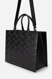 Elisabetta Franchi Bold Monogram Large Shopper NERO