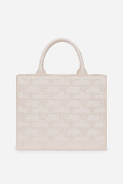 Elisabetta Franchi Bold Monogram Medium Shopper BURRO