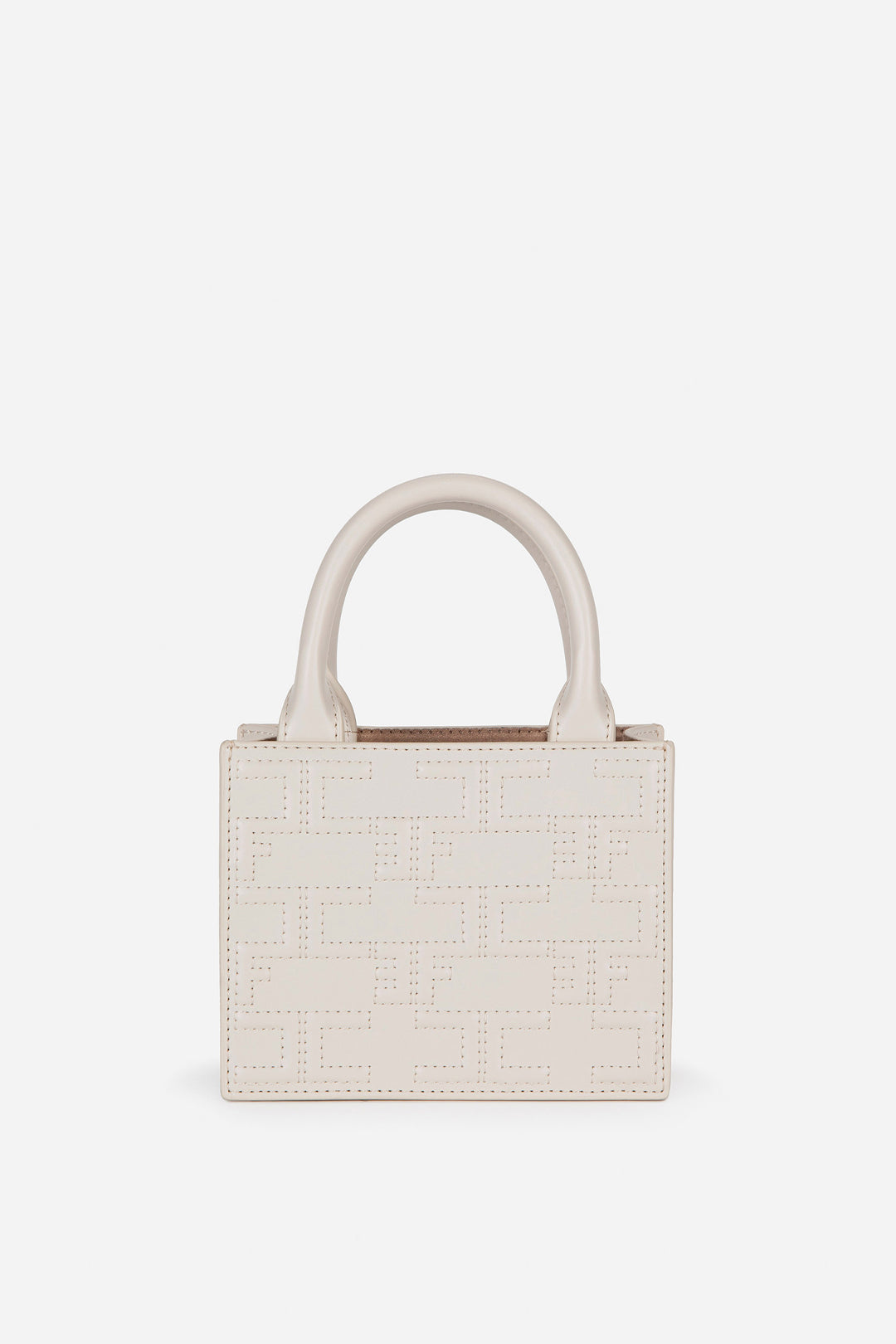 Elisabetta Franchi Bold Monogram Mini Shopper BURRO