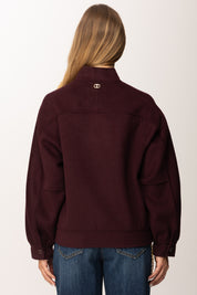 Twin-set Bomber Caban In Panno Double 252TP2071 WINETASTING