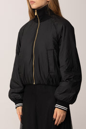 Pinko Bomber Corta con Colletto Alto e Zip NERO LIMOUSINE
