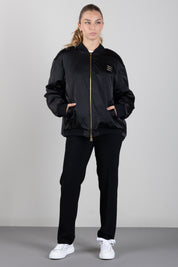 Elisabetta Franchi Bambina Bomber In Nylon con Patch Logo EFGB141CNY044.N000