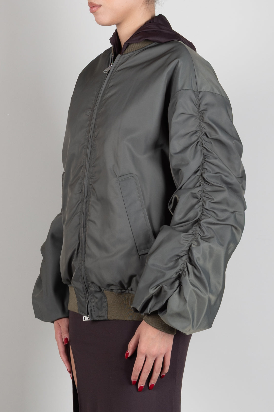 Aniye By Bomber Over Kate con Maniche Arricciate 181231 ARMY :AI26