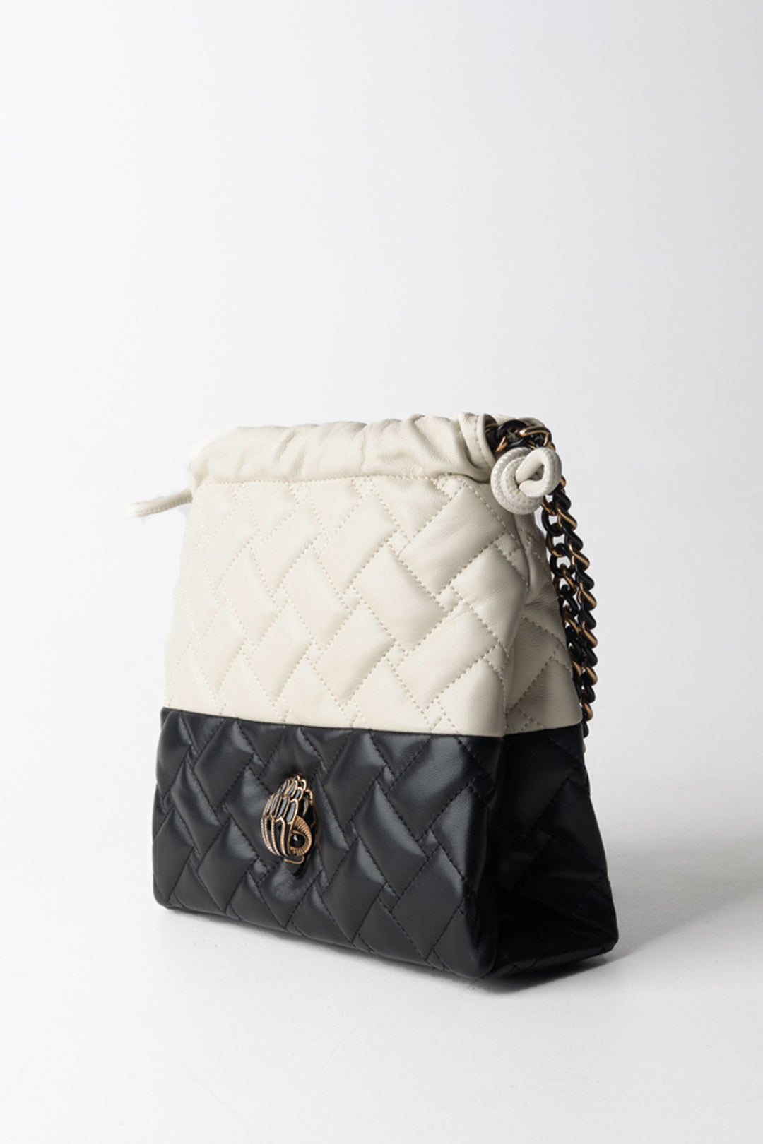 Kurt Geiger Borsa a Mano Bicolor con Coulisse 4702401109 BLK/WHITE