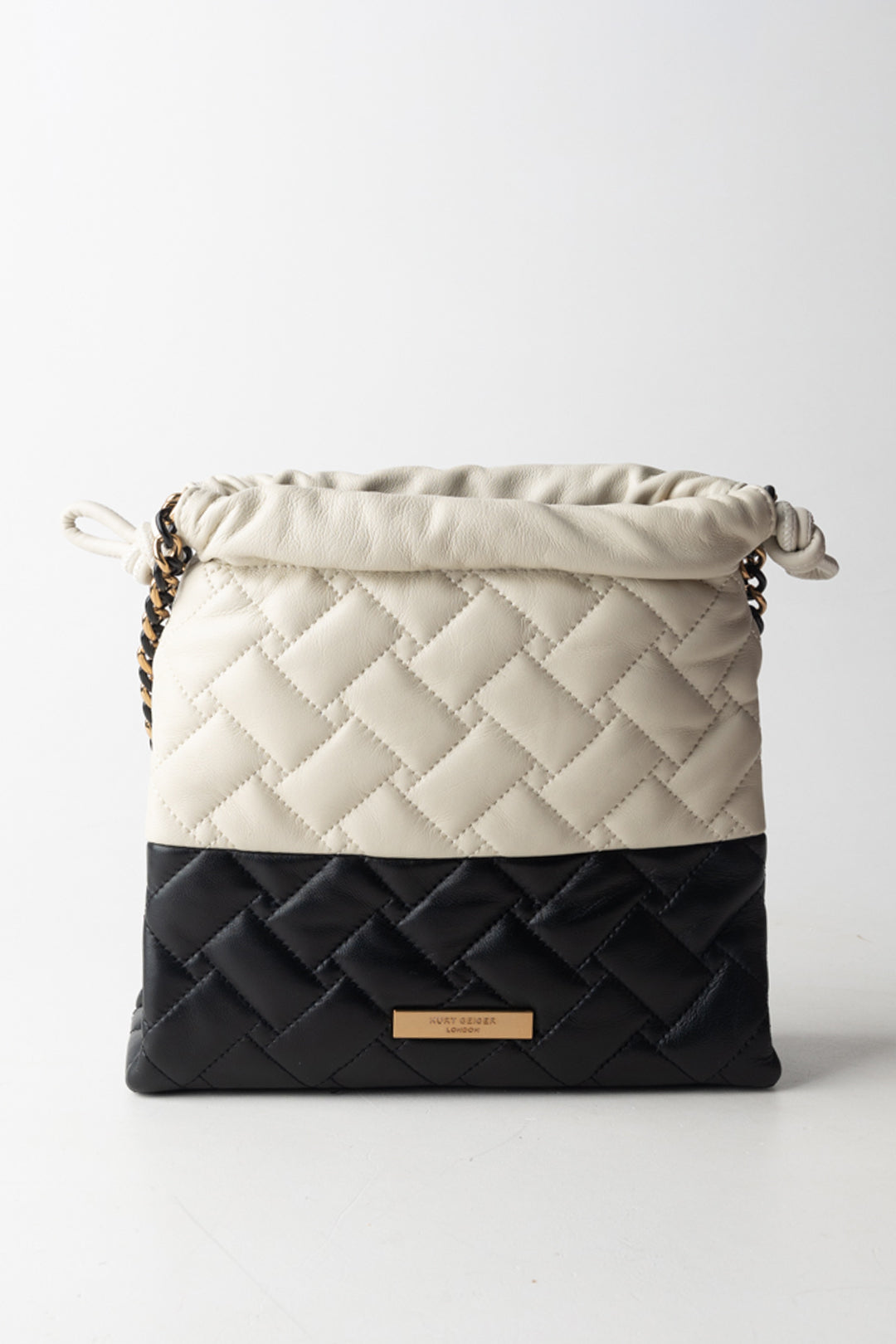 Kurt Geiger Borsa a Mano Bicolor con Coulisse 4702401109 BLK/WHITE