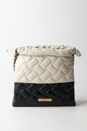 Kurt Geiger Borsa a Mano Bicolor con Coulisse 4702401109 BLK/WHITE