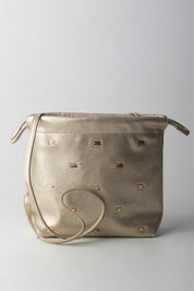 Elisabetta Franchi Bambina Borsa a Secchiello con Coulisse e Loghi In Metallo EFBO115CTV131.2150