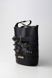 Pinko Borsa a Secchiello con Fibbie 104366 A26K NERO LIMOUSINE A