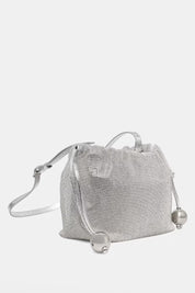 Patrizia Pepe Borsa a Secchiello Gioiello con Strass 2B0181 M017 SILVER/CRYSTAL