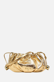Patrizia Pepe Borsa a Secchiello In Pelle Metal con Coulisse 2B0161 L031 SOLAR GOLD