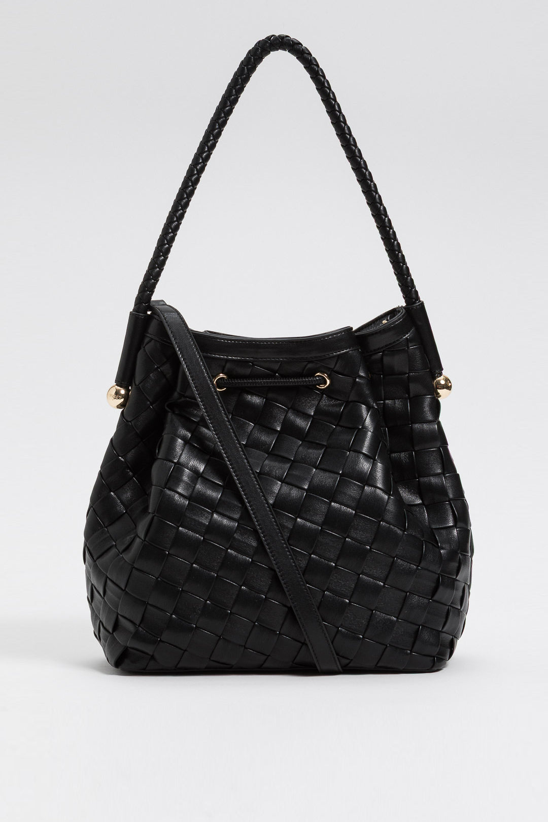 Twin-set Borsa a Secchiello Intrecciata a Mano 261TB7302 NERO