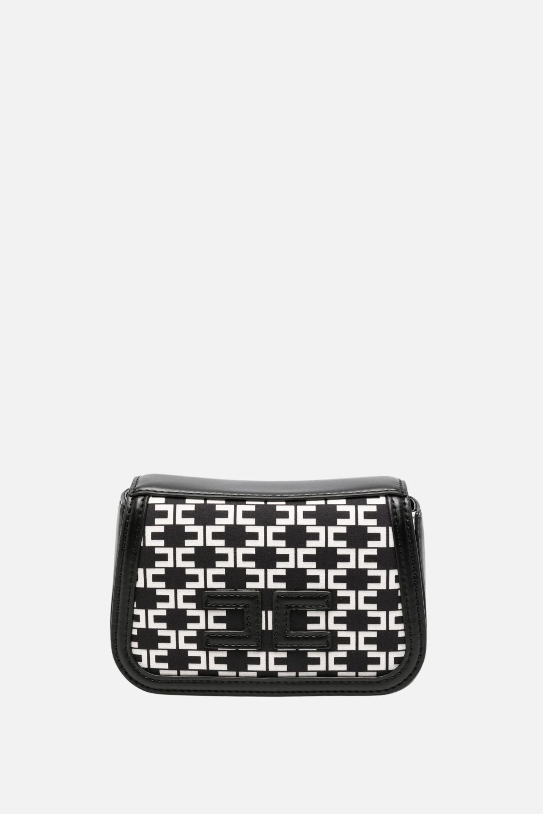 Elisabetta Franchi Bambina Borsa a Spalla con Motivo Monogram e Placca Logo EFBO119CGA039.D599