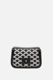 Elisabetta Franchi Bambina Borsa a Spalla con Motivo Monogram e Placca Logo EFBO119CGA039.D599