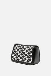 Elisabetta Franchi Bambina Borsa a Spalla con Motivo Monogram e Placca Logo EFBO119CGA039.D599