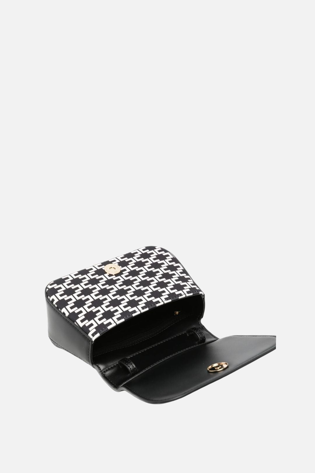 Elisabetta Franchi Bambina Borsa a Spalla con Motivo Monogram e Placca Logo EFBO119CGA039.D599