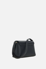 Elisabetta Franchi Borsa a Spalla Effetto Pelle con Placca Logo BS01A66E2 NERO