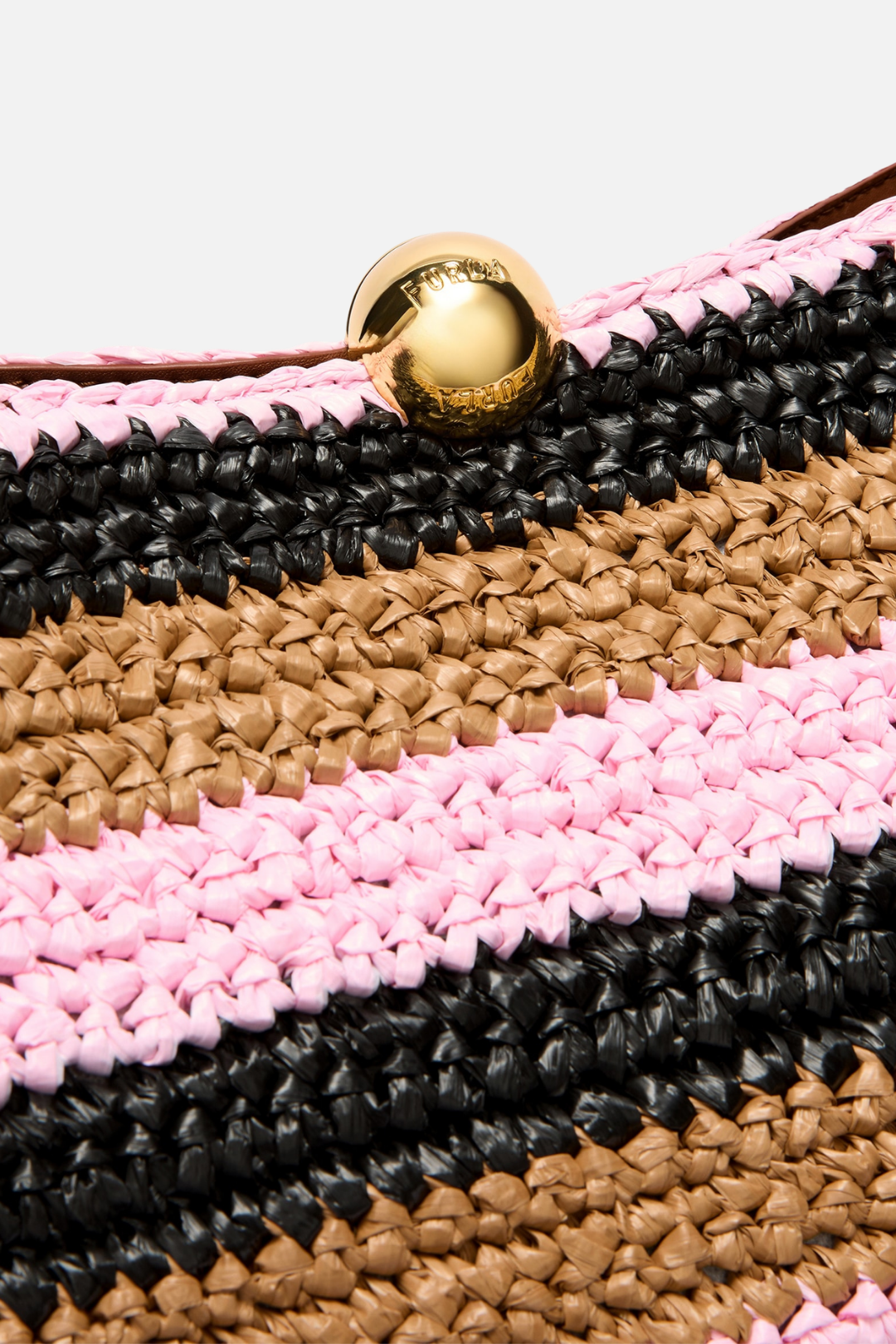 Furla Borsa a Spalla In Rafia Crochet Sfera l WB02043 BX4447 TCO00