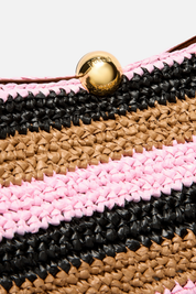 Furla Borsa a Spalla In Rafia Crochet Sfera l WB02043 BX4447 TCO00