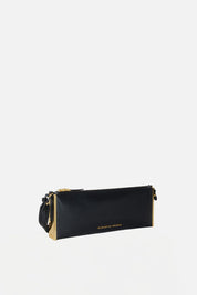 Elisabetta Franchi Borsa a Spalla Pelle con Stampa Lucertola BS15A66E2 NERO