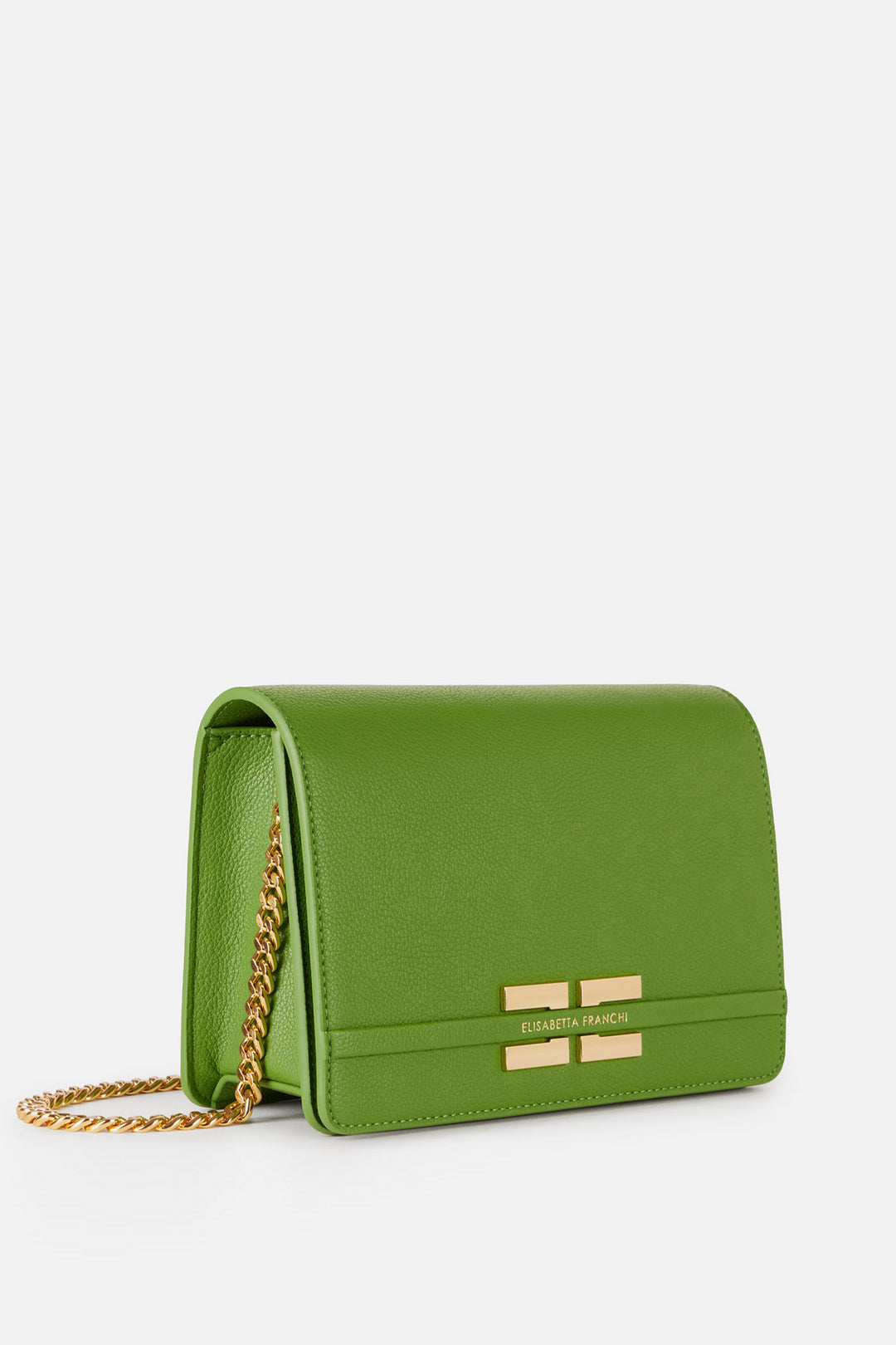 Elisabetta Franchi Borsa a Tracolla a Catena con Logo BS39A61E2 ALOE