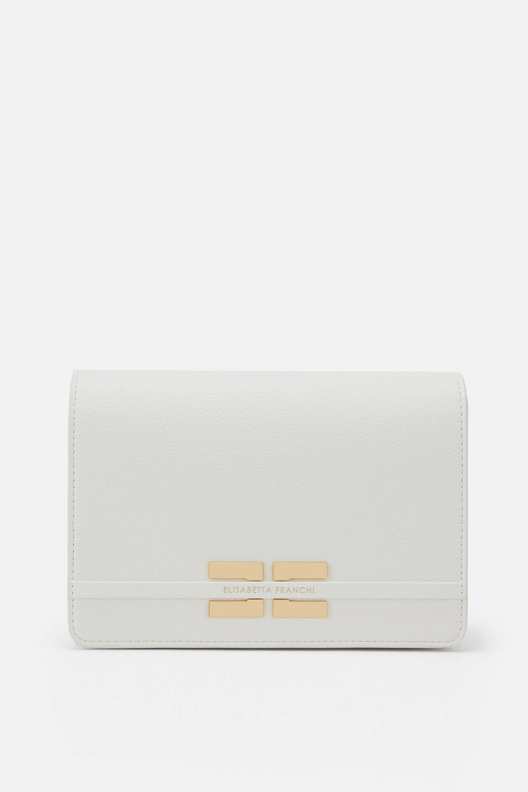 Elisabetta Franchi Borsa a Tracolla a Catena con Logo BS39A61E2 BURRO