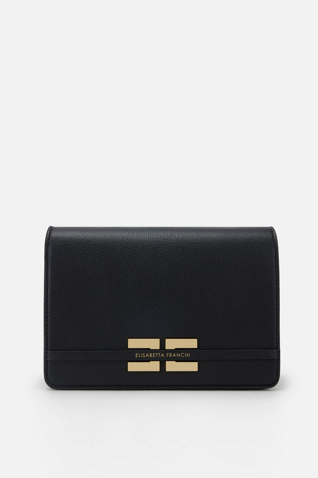 Elisabetta Franchi Borsa a Tracolla a Catena con Logo BS39A61E2 NERO