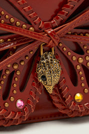 Kurt Geiger Borsa a Tracolla Butterfly con Cristalli 5578730109 BROWN