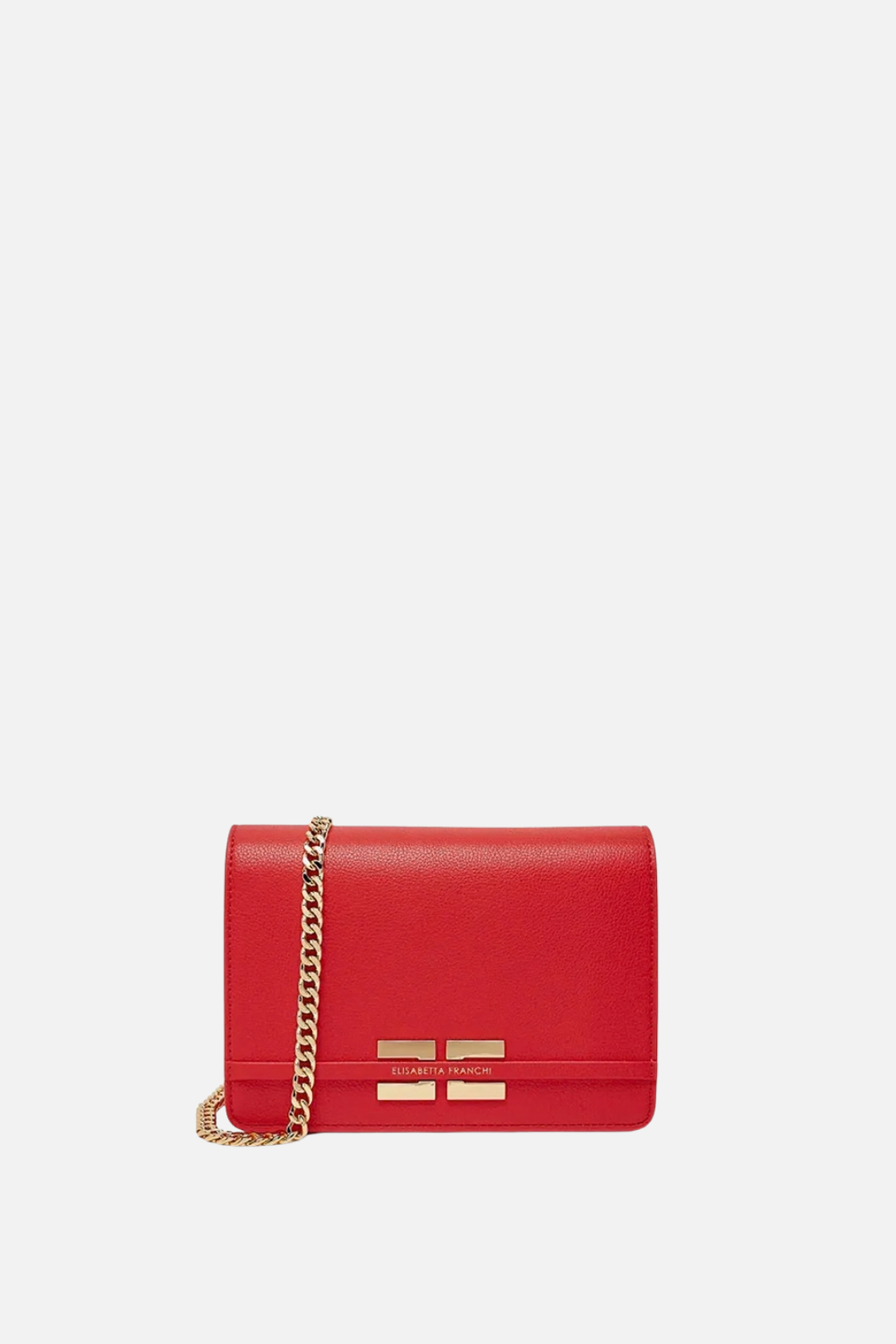 Elisabetta Franchi Borsa a Tracolla Compatta con Logo BS40A61E2 LACCA