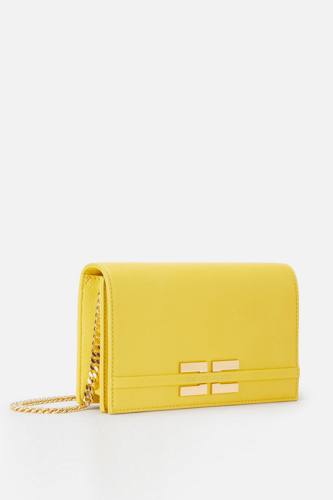 Elisabetta Franchi Borsa a Tracolla Compatta con Logo SUN