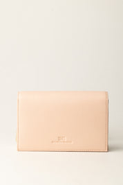 Elisabetta Franchi Borsa a Tracolla con Catena Groumette e Logo BS40A56E2 NUDE